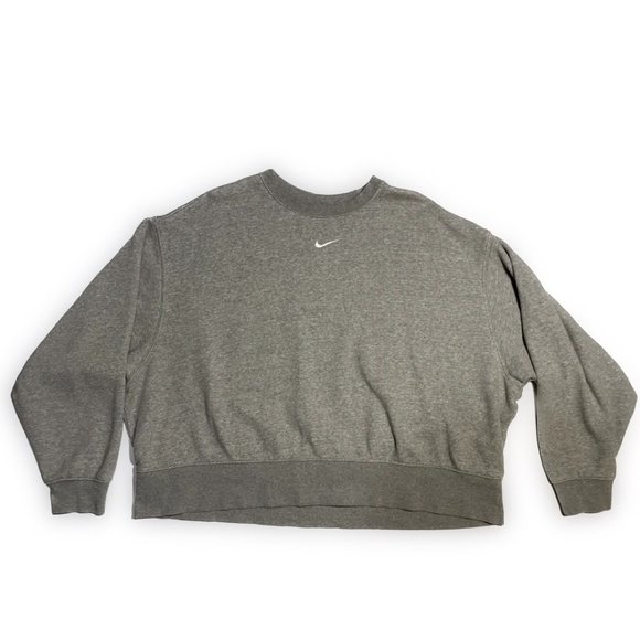 Nike Tops - Nike Gray Sweater Cropped